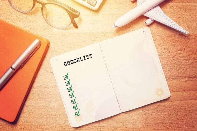 Free Personalised Online Travel Checklist