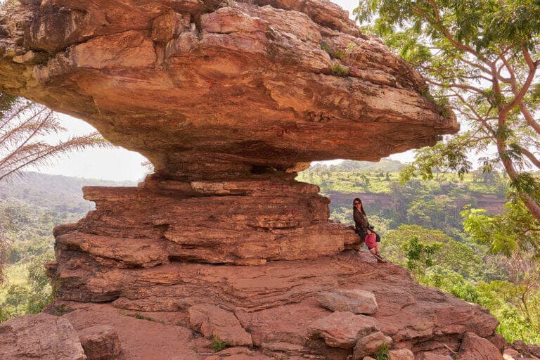 The fascinating Umbrella Rock in Asiafo Amanfro Ghana