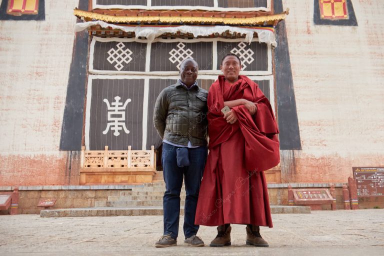 Buddhist Monk in Songzanlin Temple, Shanghri-La, China