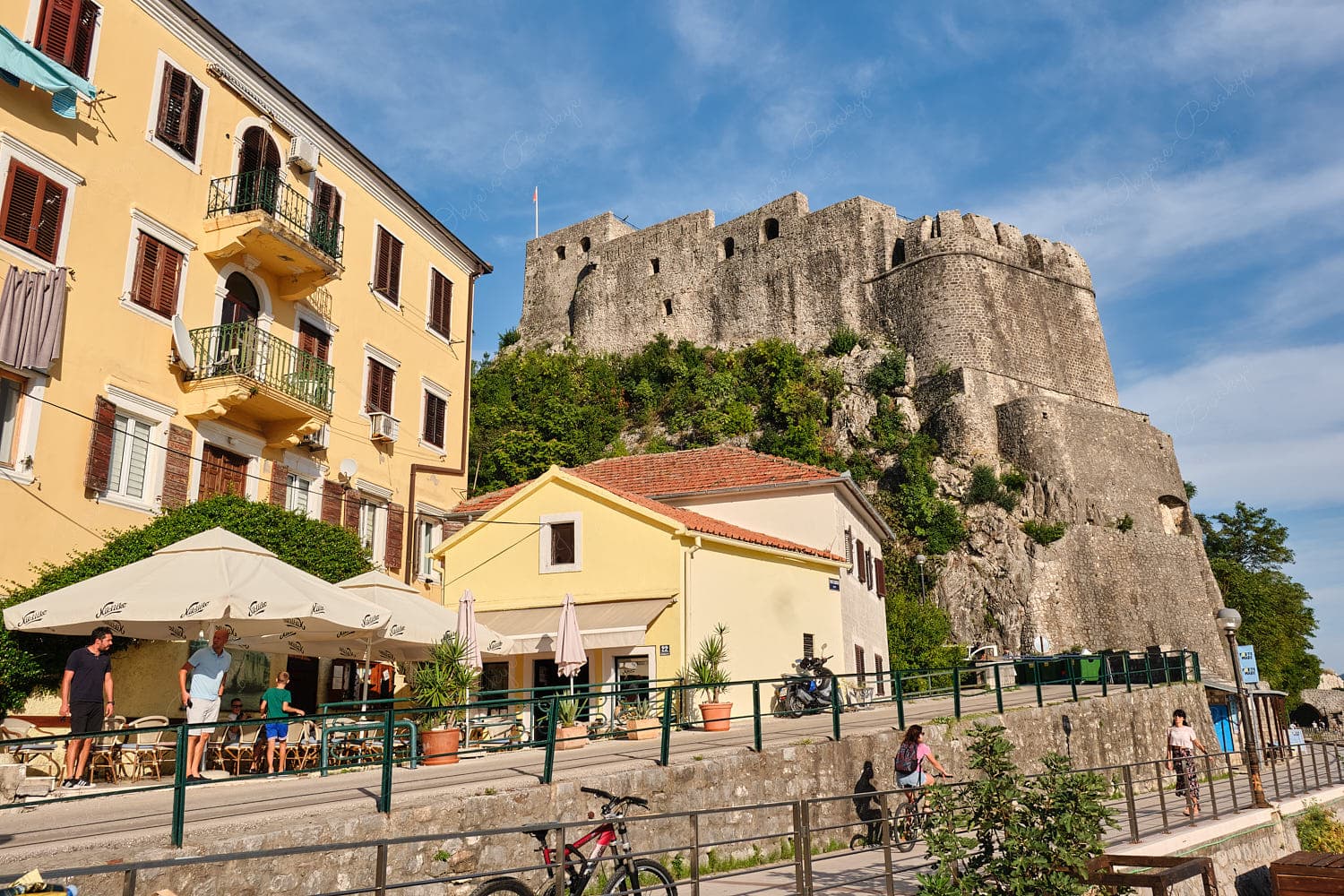 The imposing Forte Mare at Herceg Novi, Montenegro The imposing Forte Mare at Herceg Novi, Montenegro