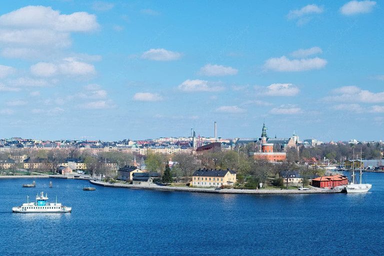 Panorama view from Fjällgatan View Point, Stockholm, Sweden
