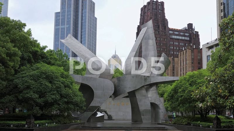 May Thirtieth Movement Monument Outdoor Sculpture, Shanghai, China