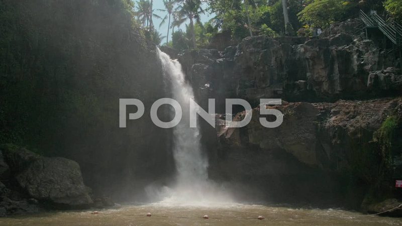 Misty Tropical Cascade, Tegenungan Waterfall, Bali Misty Tropical Cascade, Tegenungan Waterfall, Bali
