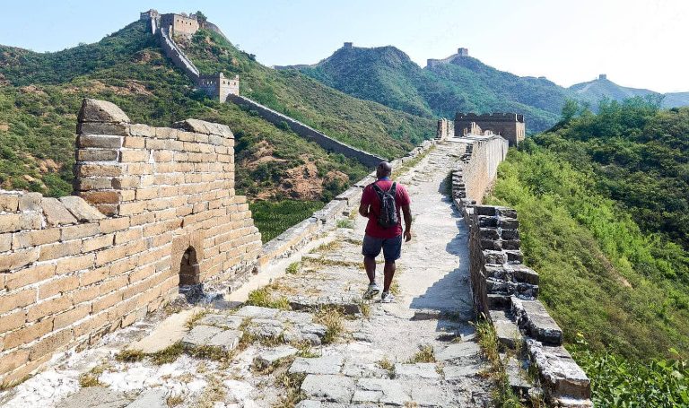 Walking along the stunning Great Wall of China, Jinshanling, China