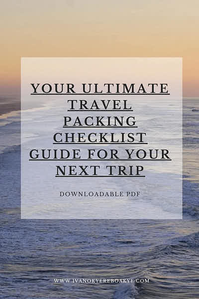 Ultimate Travel Packing Checklist