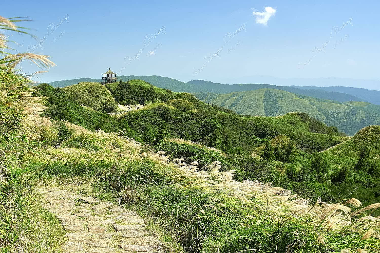 View from Mt. Qixing Trail in Yangmingshan National Park, Taiwan